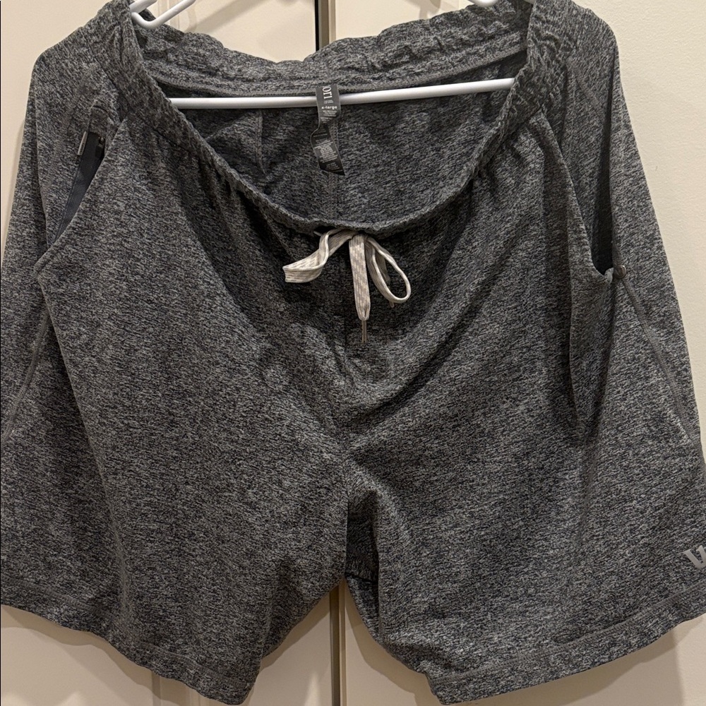 Vuori Heathered Gray Performance Shorts